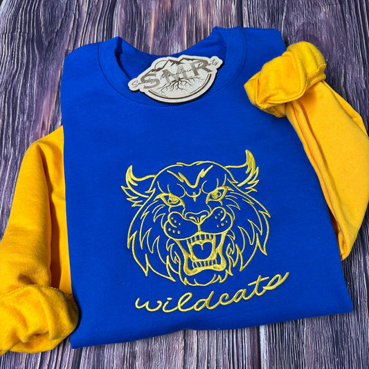 School Mascot Two Toned Sweatshirt