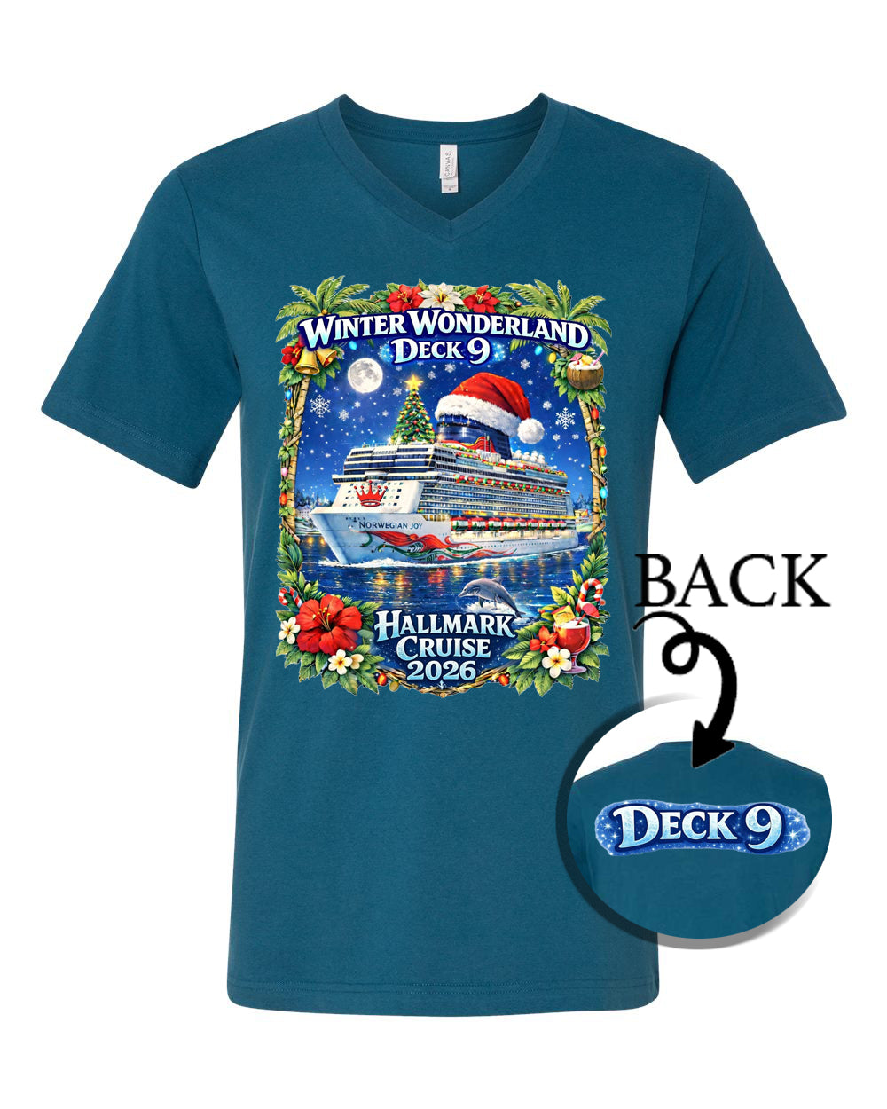 HM WINTER WONDERLAND DECK 9 V-NECK