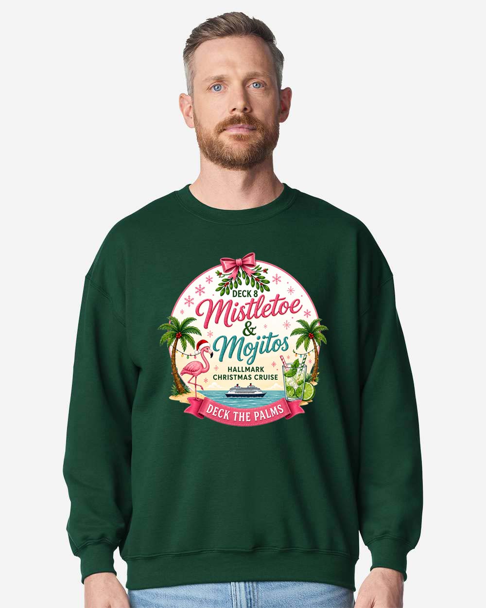 HM Mistletoe & Mojitos Deck 8 Sweatshirt