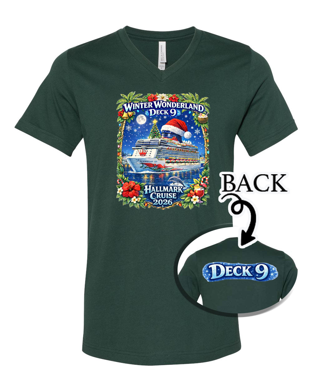 HM WINTER WONDERLAND DECK 9 V-NECK
