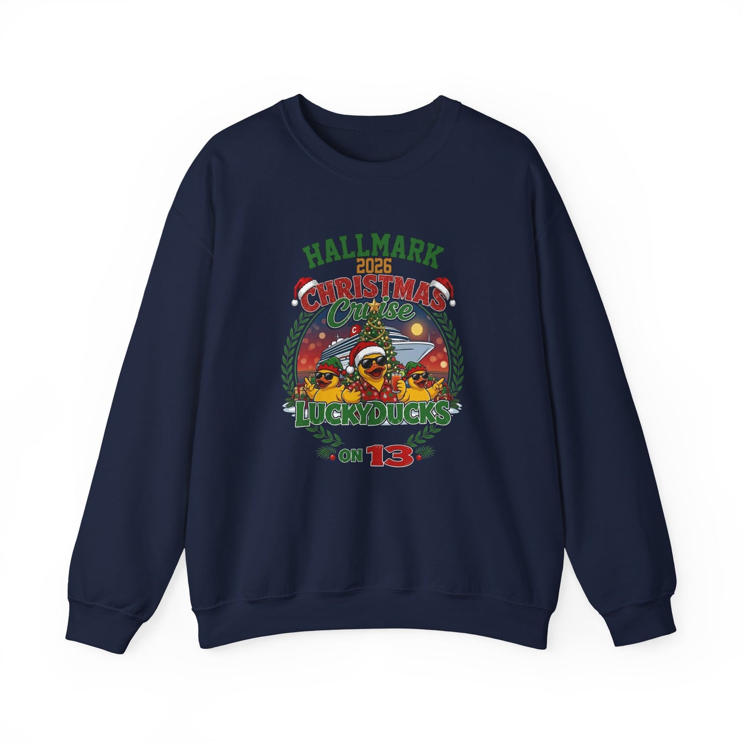 HM Christmas Cruise Lucky Ducks on 13 Crewneck