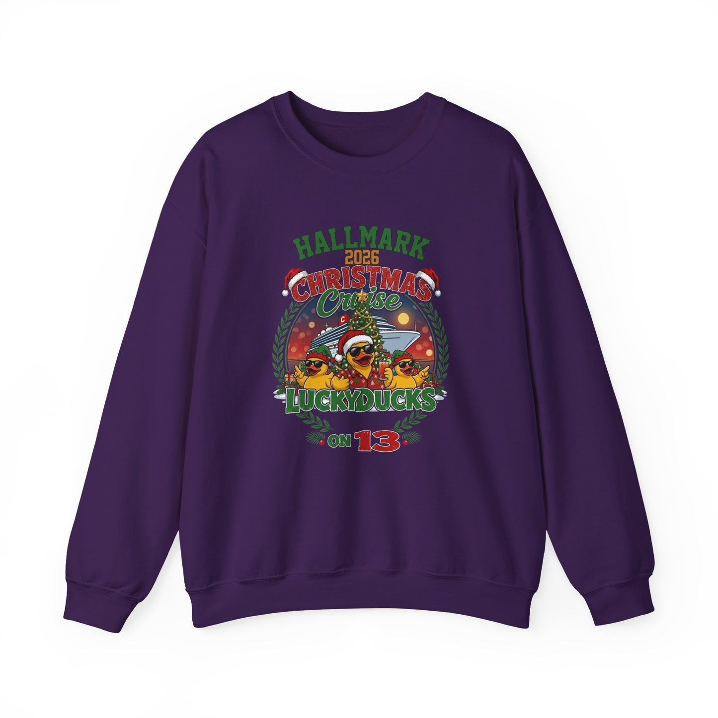 HM Christmas Cruise Lucky Ducks on 13 Crewneck