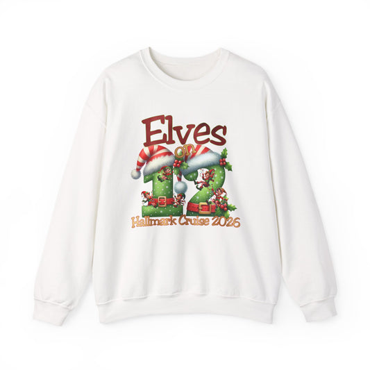 Elves on 12 HM Cruise 2026 crewnecks