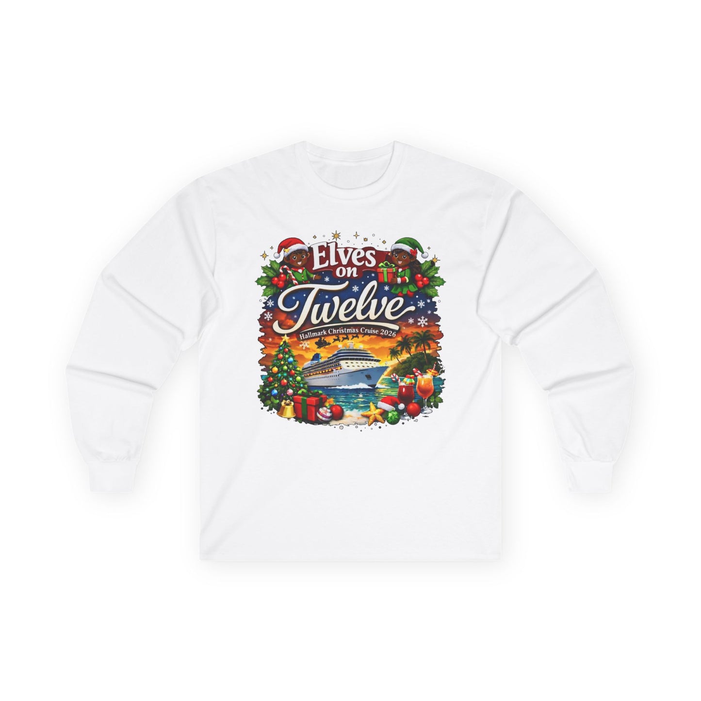 ELVES ON TWELVE OF COLOR HM CRUSIE LONG SLEEVE