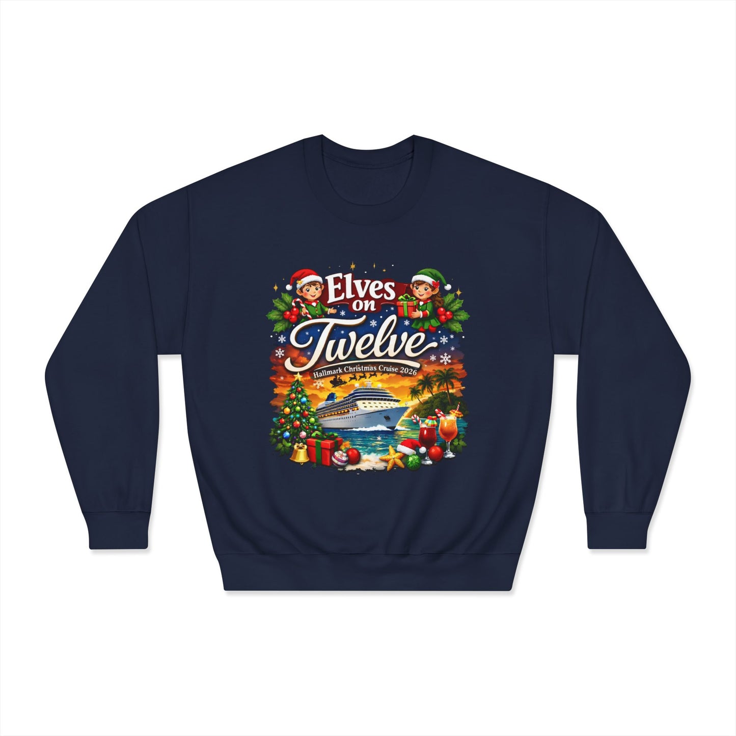 ELVES ON TWELVE HM CRUISE CREWNECK