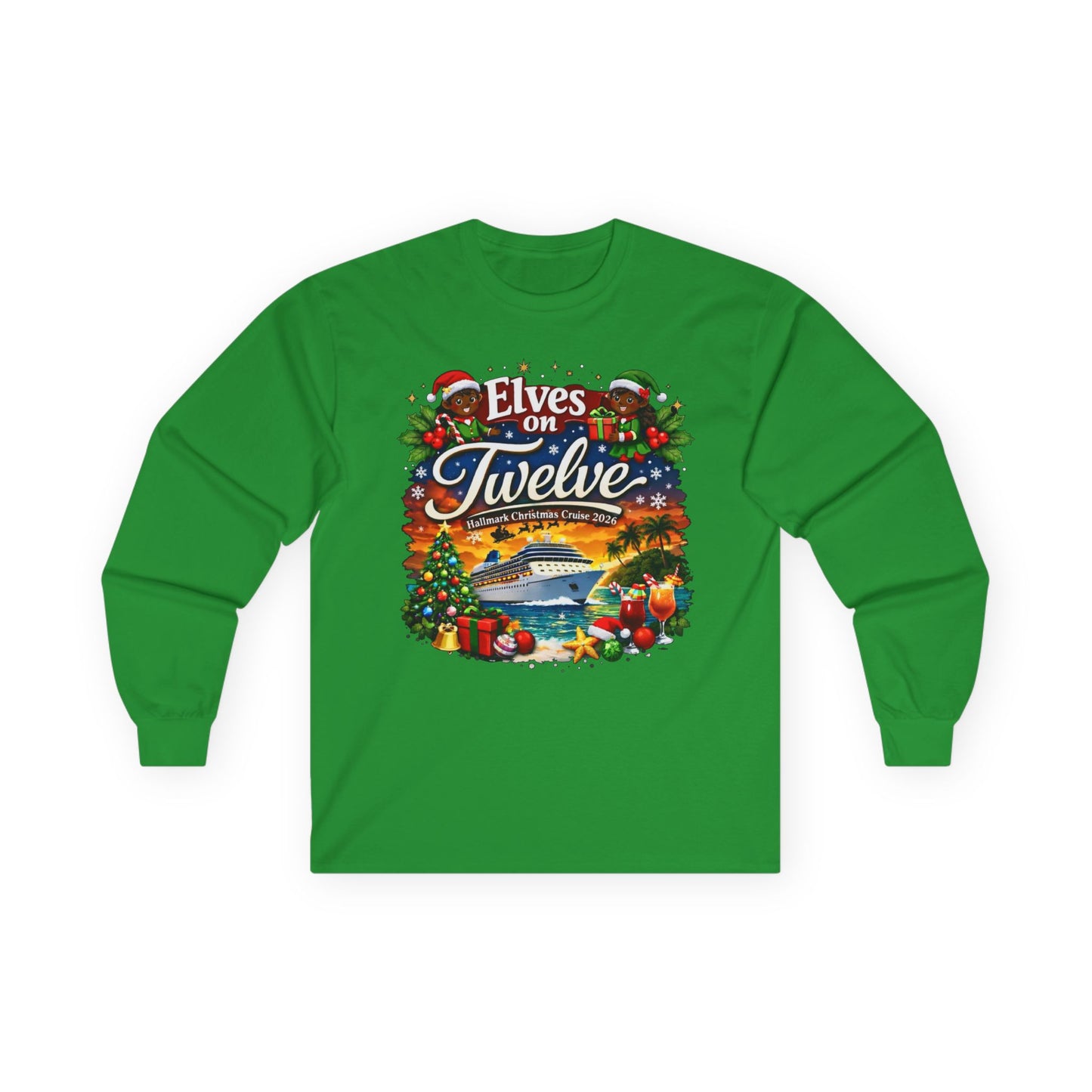 ELVES ON TWELVE OF COLOR HM CRUSIE LONG SLEEVE
