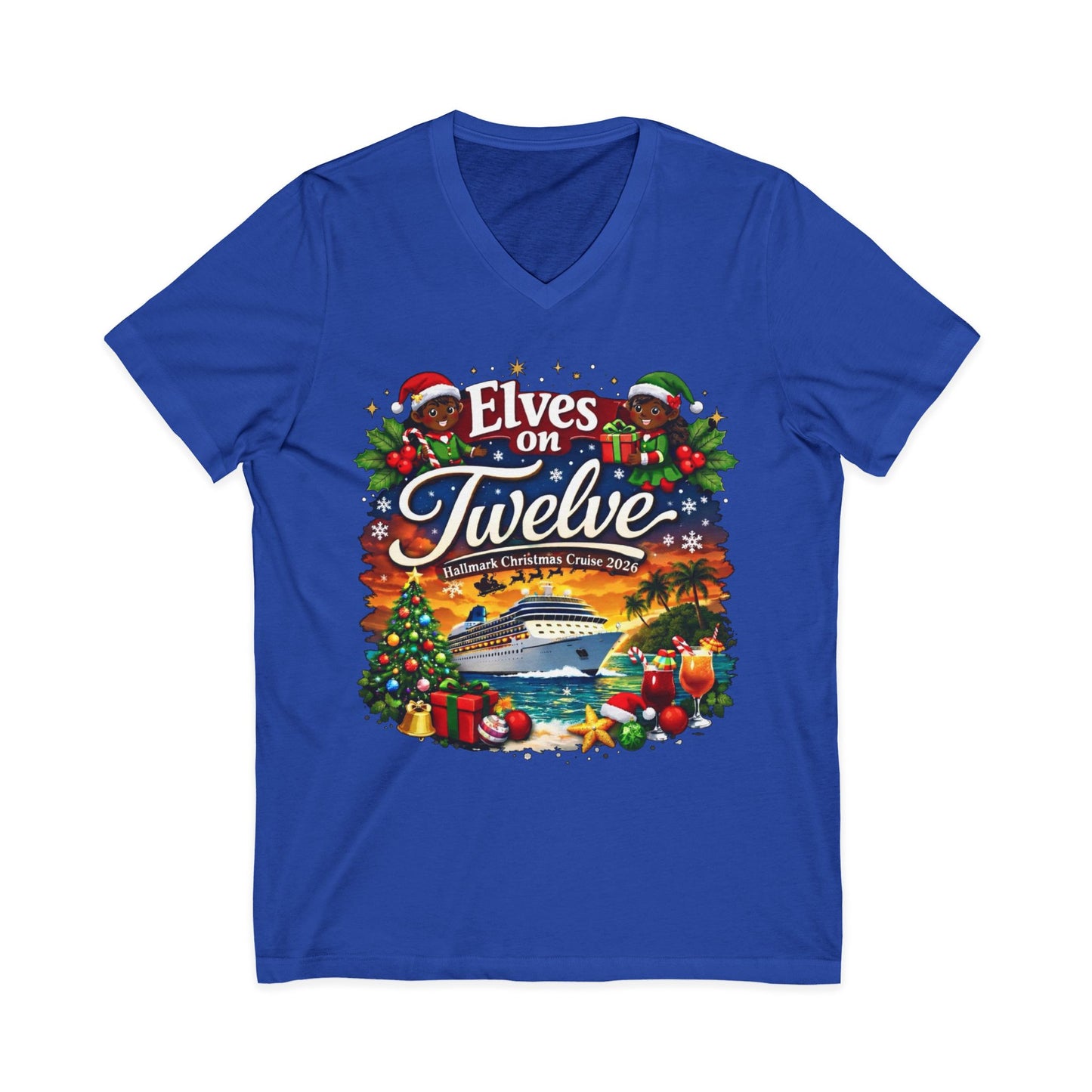 ELVES ON TWELVE HM CRUISE V-NECKS
