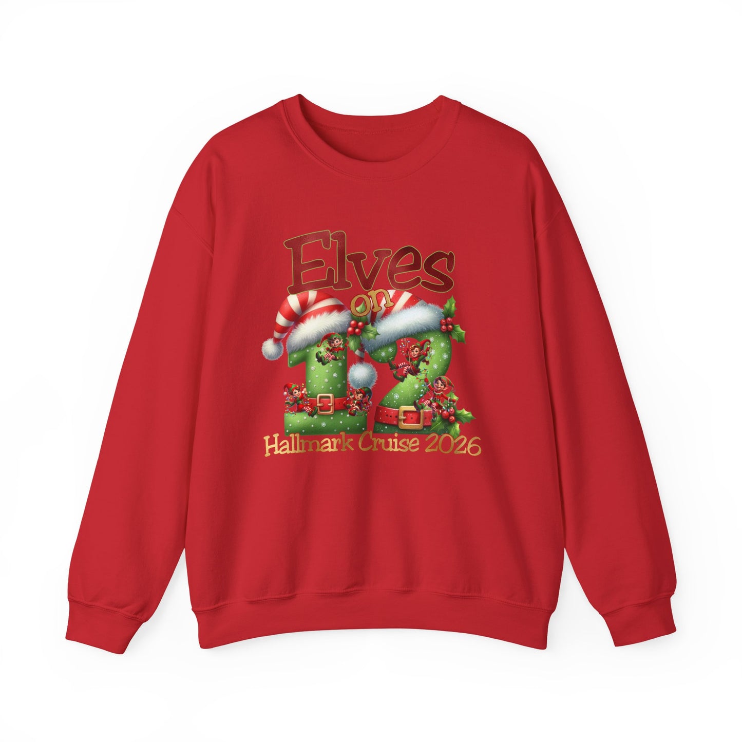 Elves on 12 HM Cruise 2026 crewnecks