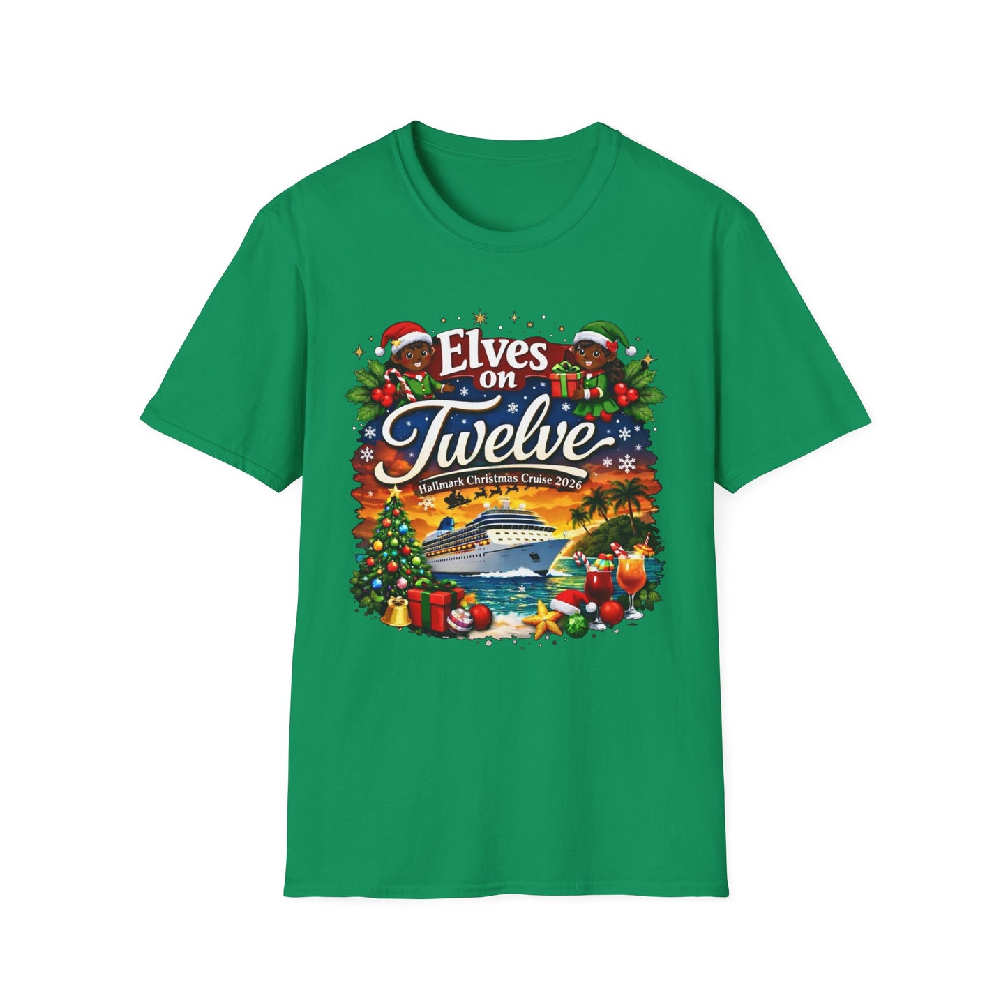 ELVES ON TWELVE OF COLOR HM CRUISE TEE