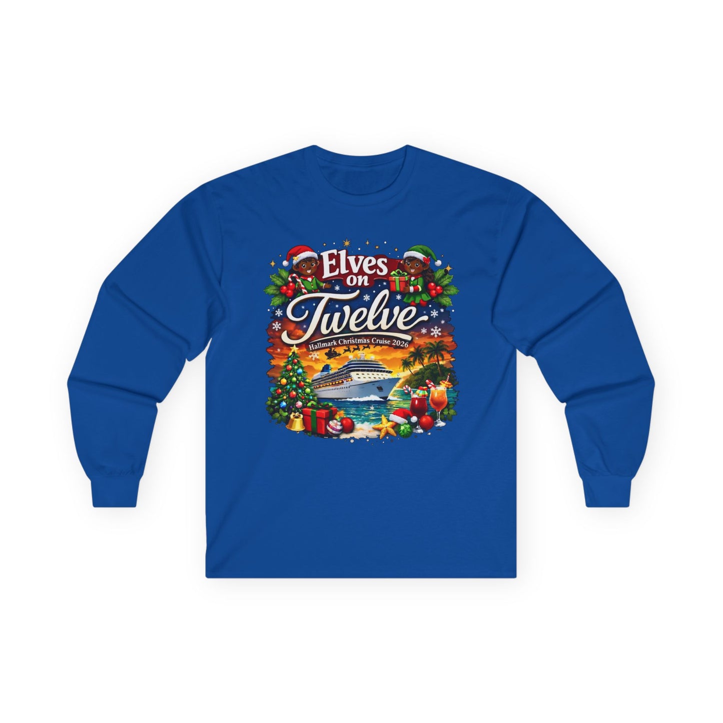 ELVES ON TWELVE OF COLOR HM CRUSIE LONG SLEEVE