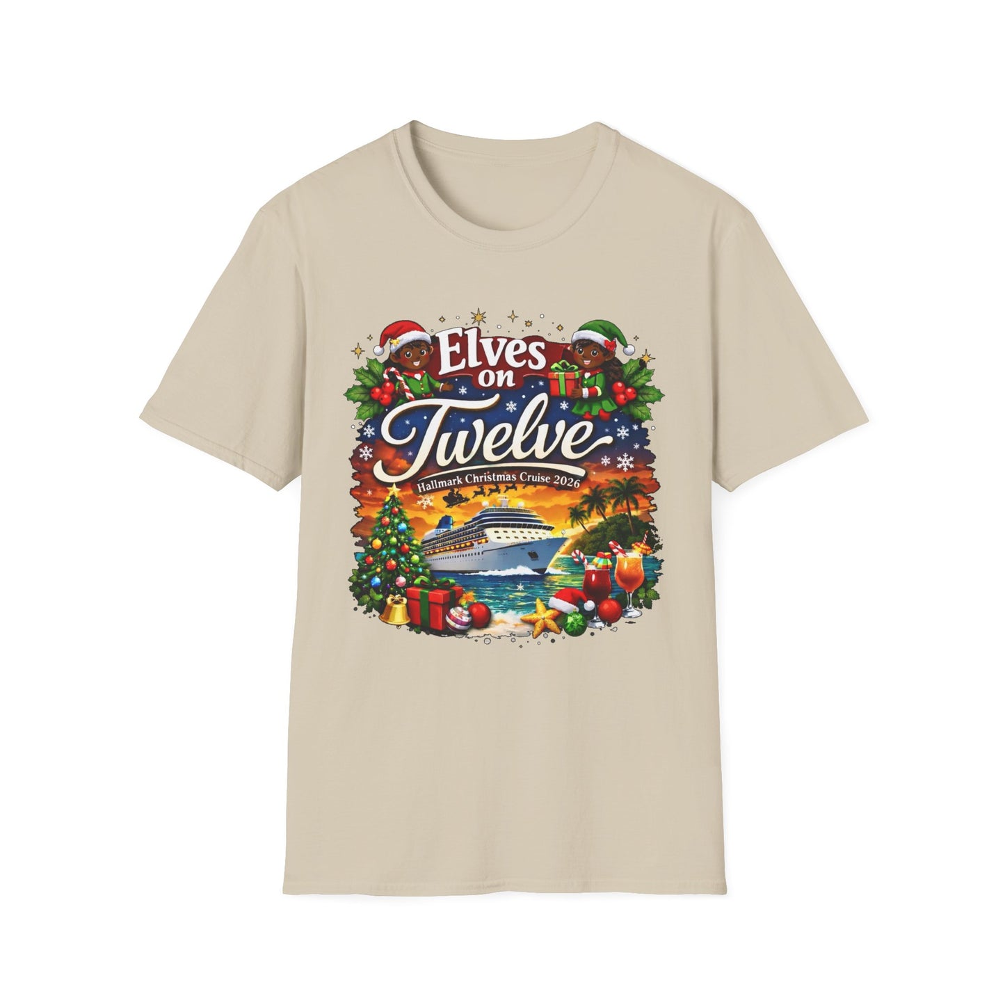 ELVES ON TWELVE OF COLOR HM CRUISE TEE