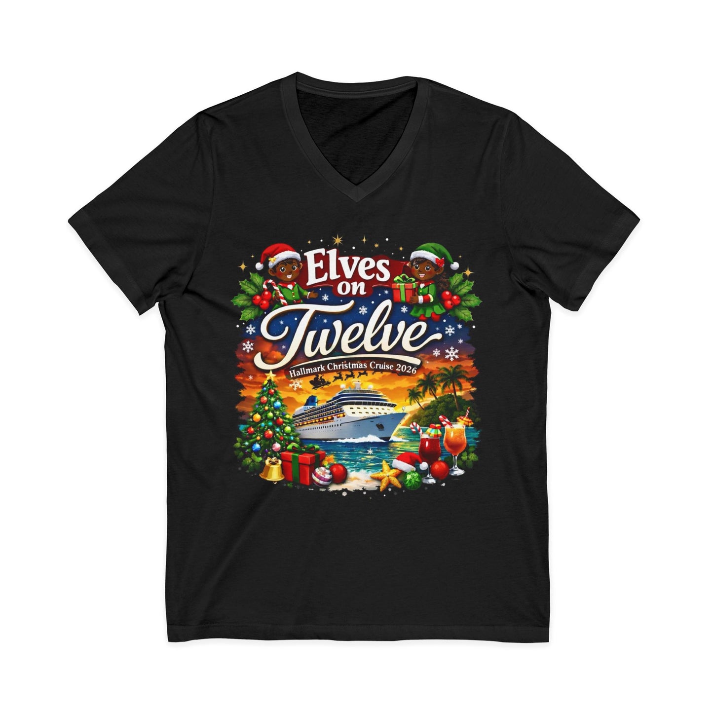 ELVES ON TWELVE HM CRUISE V-NECKS