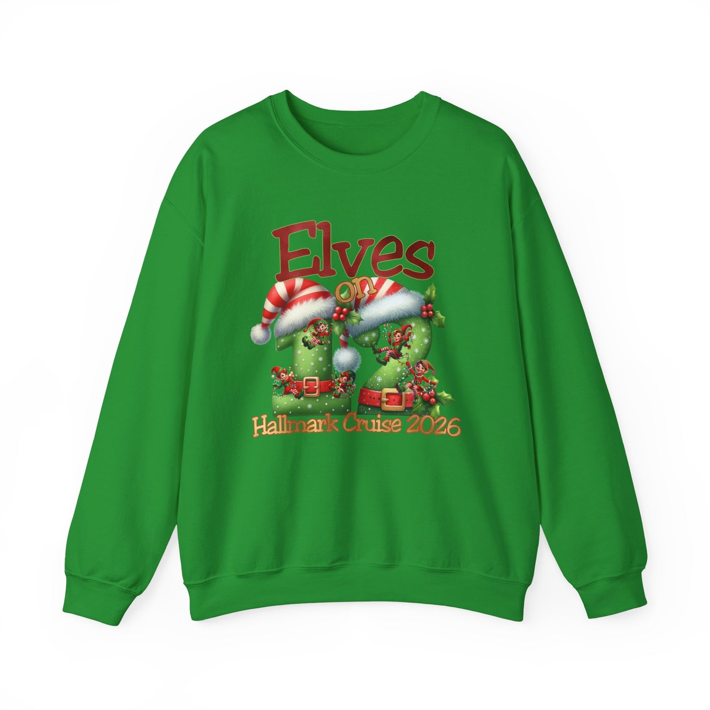 Elves on 12 HM Cruise 2026 crewnecks