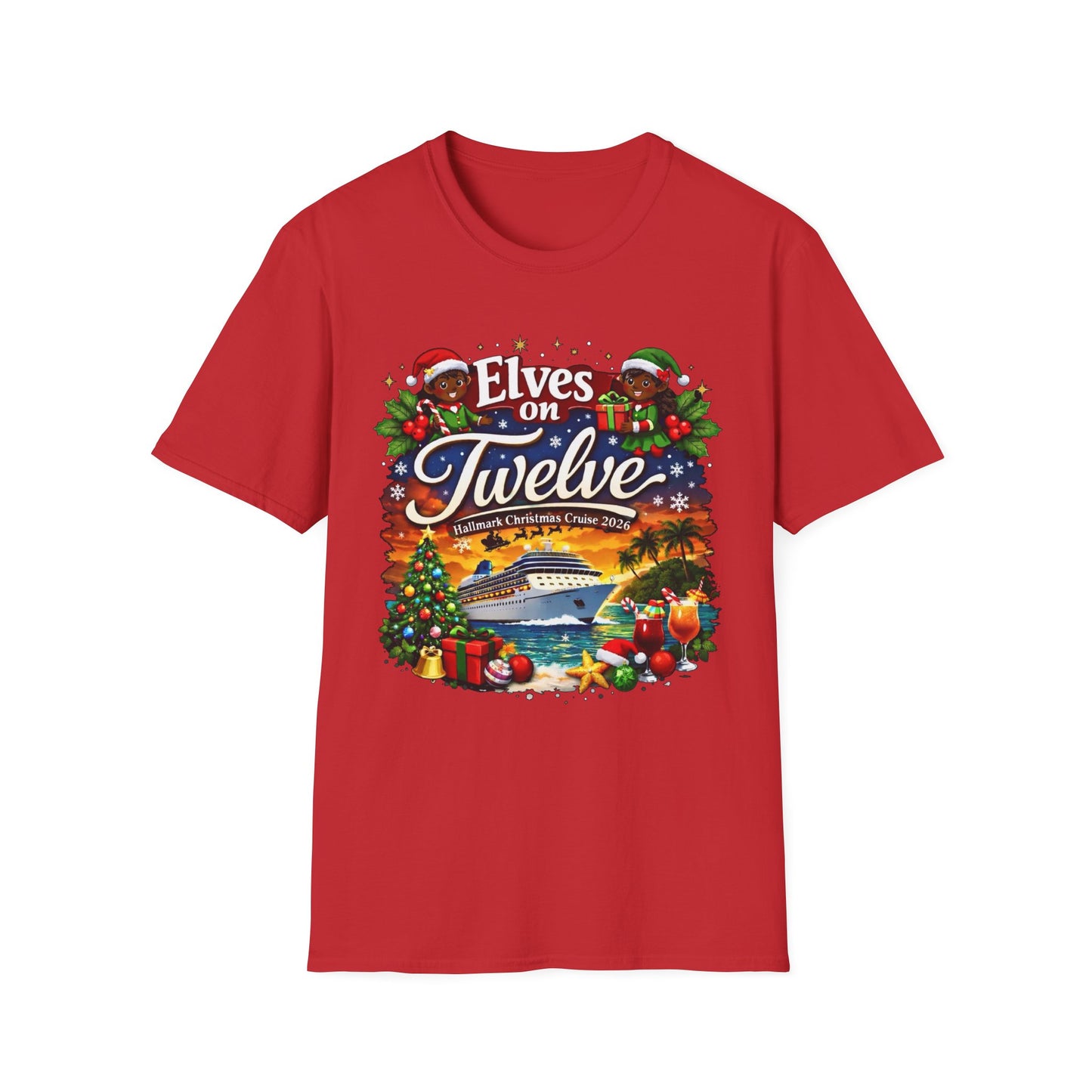 ELVES ON TWELVE OF COLOR HM CRUISE TEE