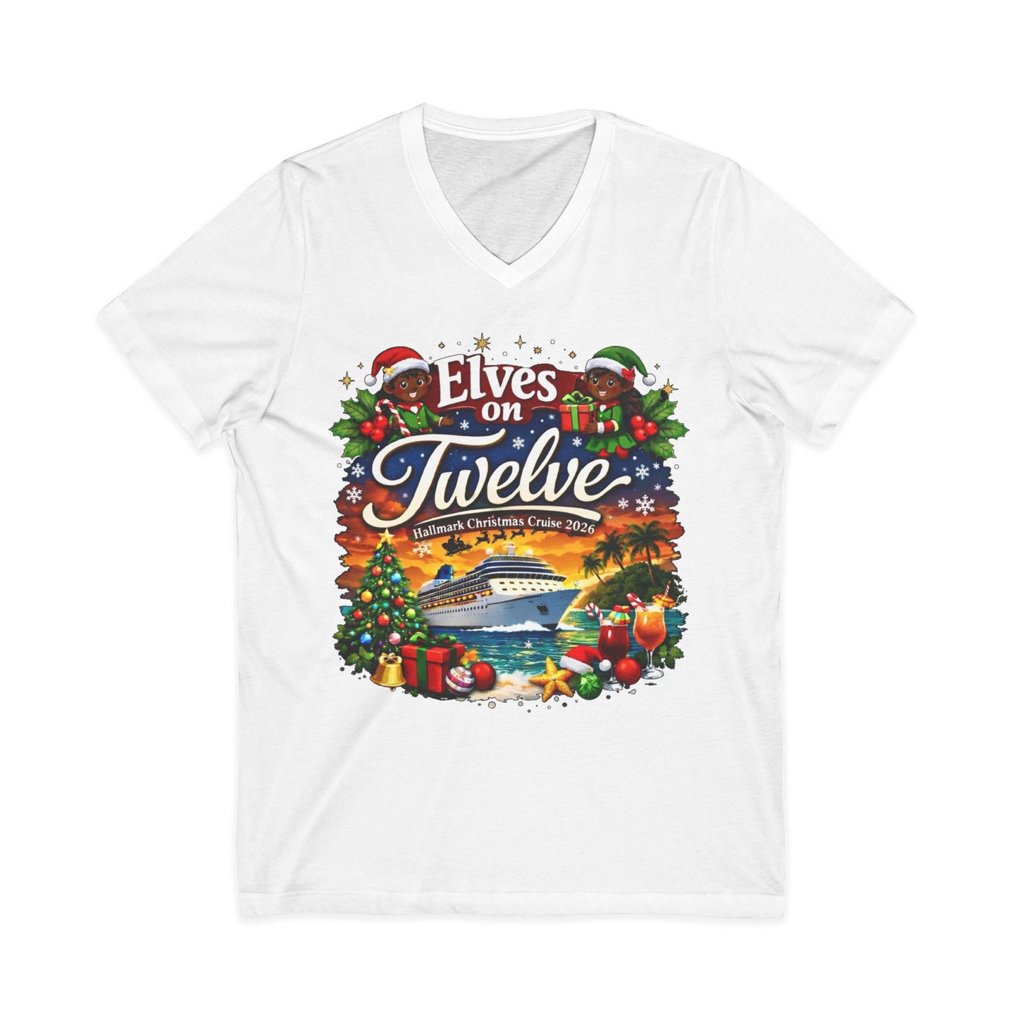 ELVES ON TWELVE HM CRUISE V-NECKS