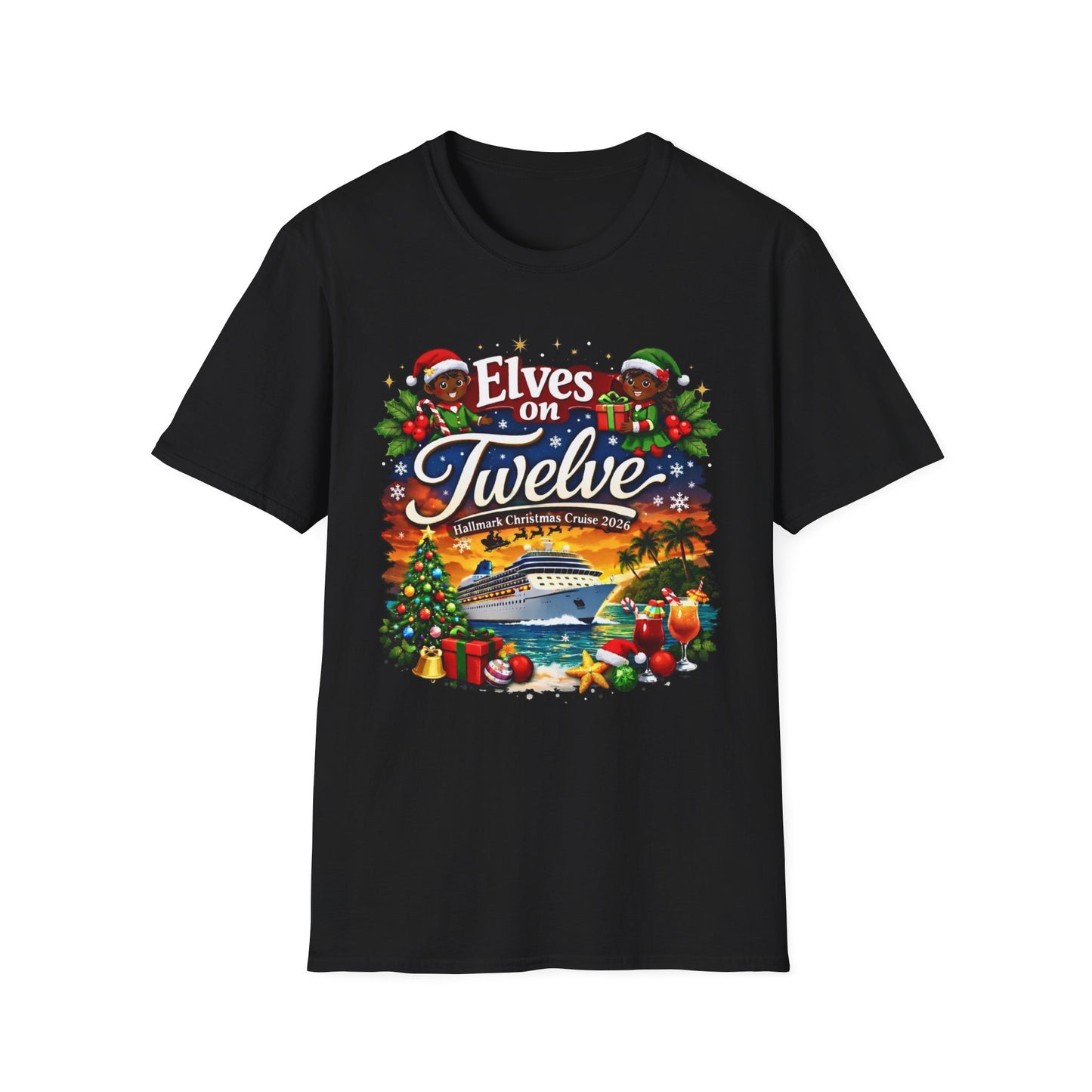ELVES ON TWELVE OF COLOR HM CRUISE TEE