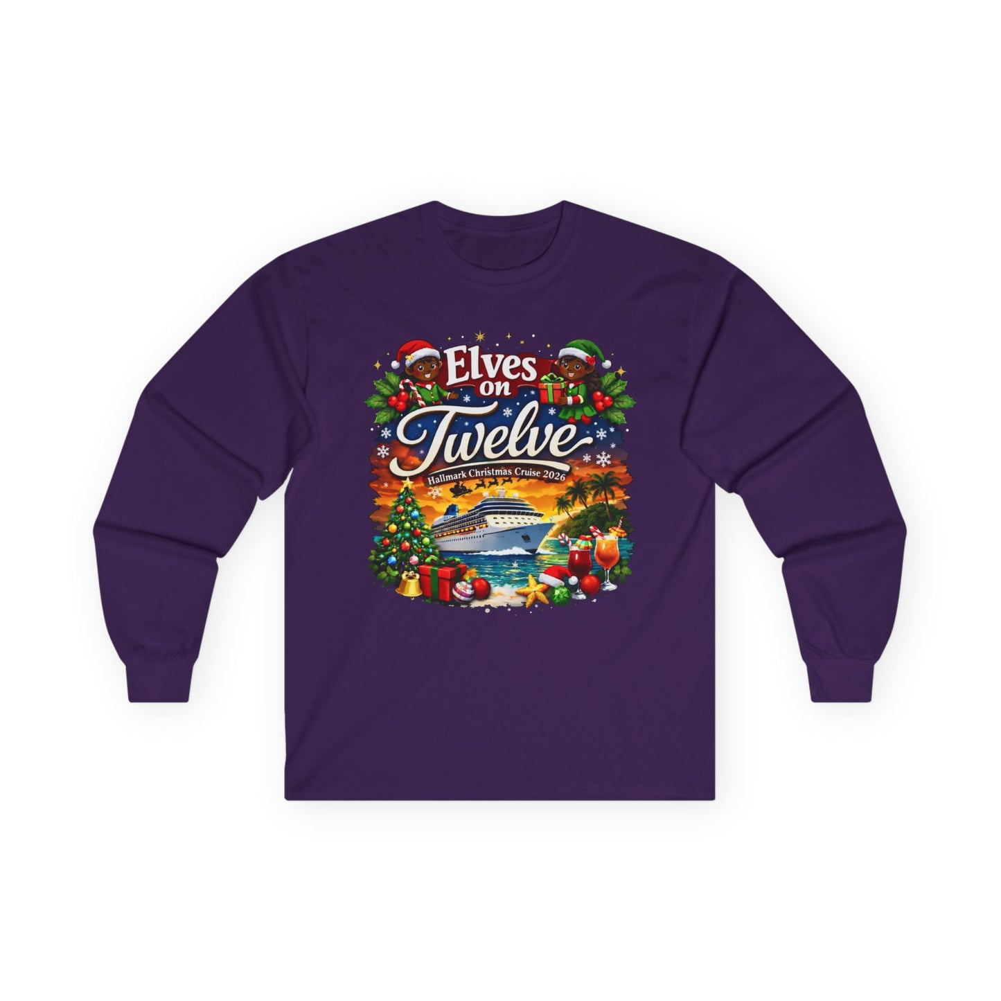 ELVES ON TWELVE OF COLOR HM CRUSIE LONG SLEEVE