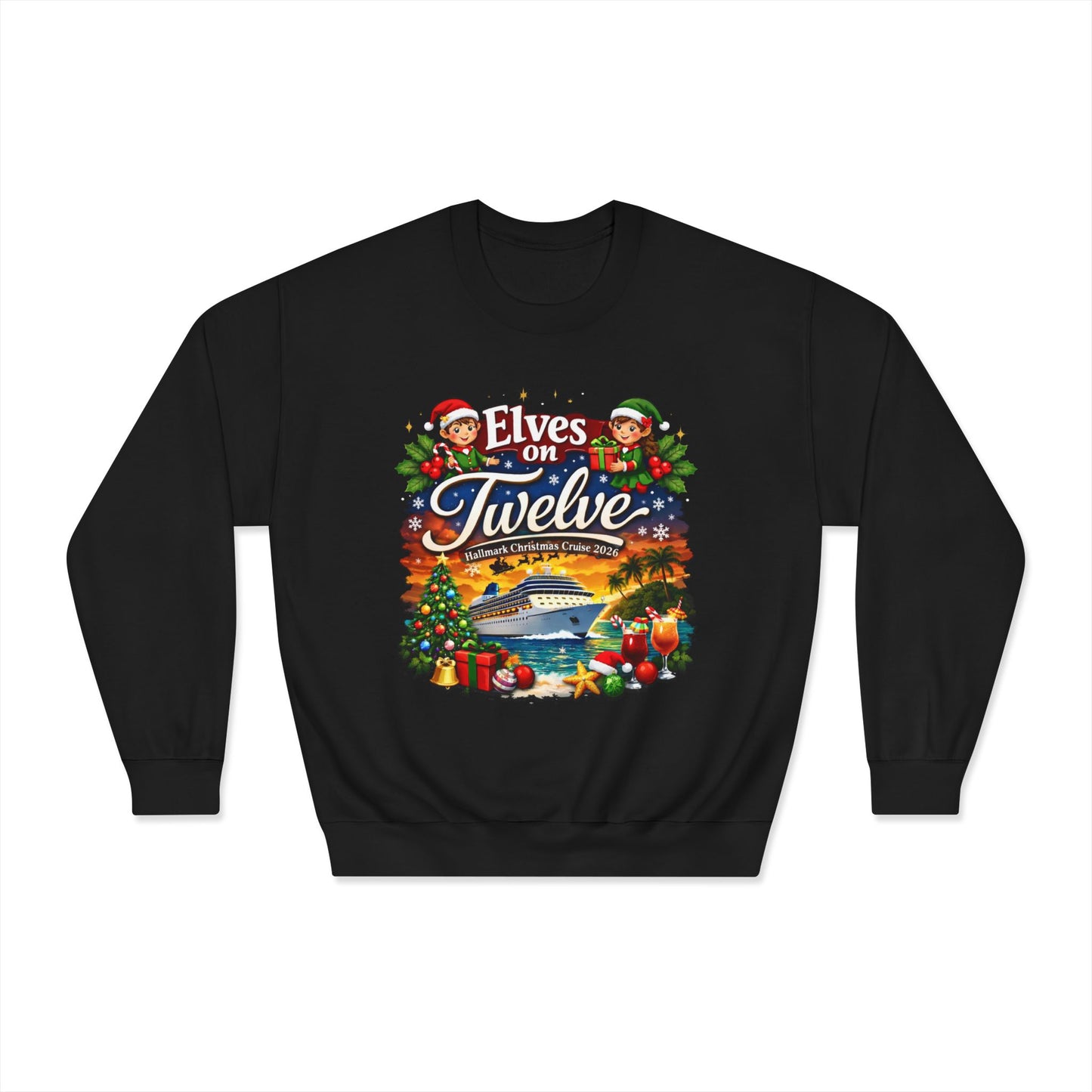 ELVES ON TWELVE HM CRUISE CREWNECK