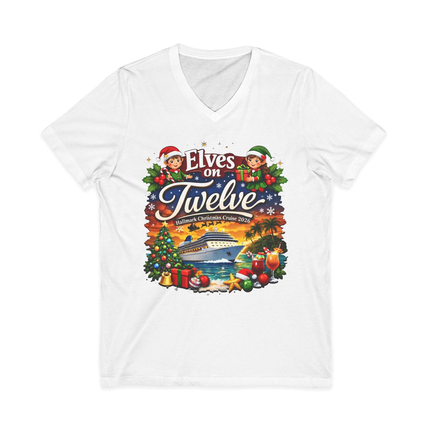 ELVES ON TWELVE HM CRUISE V-NECKS