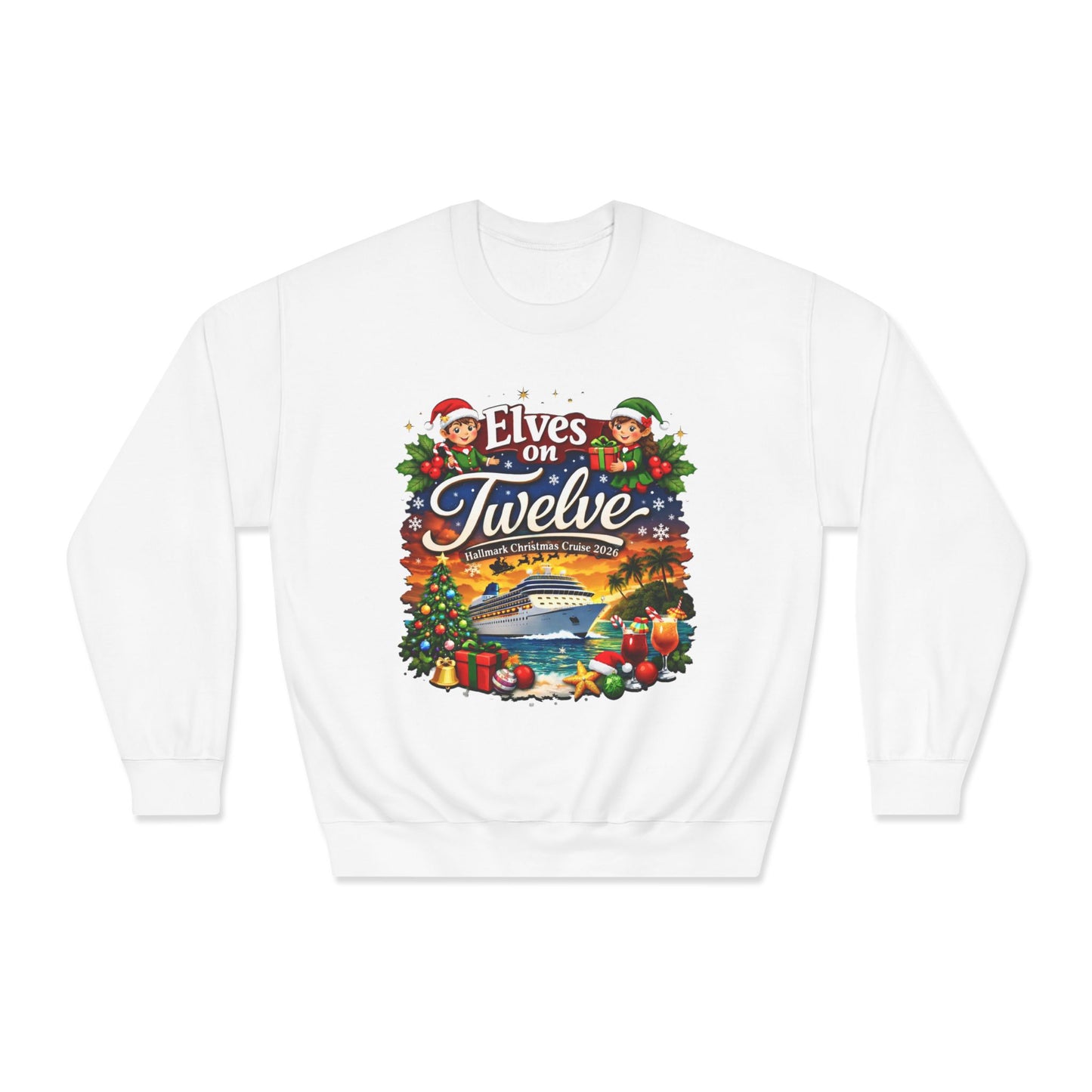 ELVES ON TWELVE HM CRUISE CREWNECK