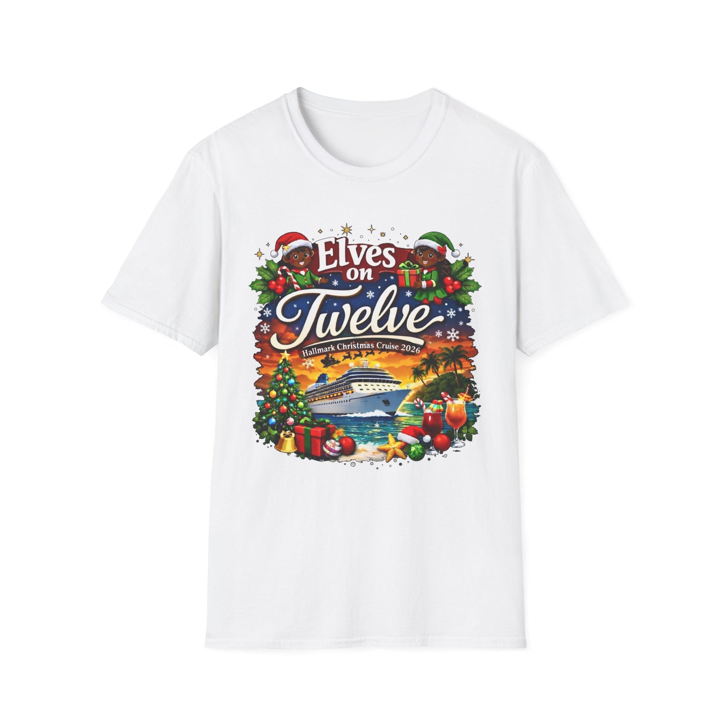 ELVES ON TWELVE OF COLOR HM CRUISE TEE