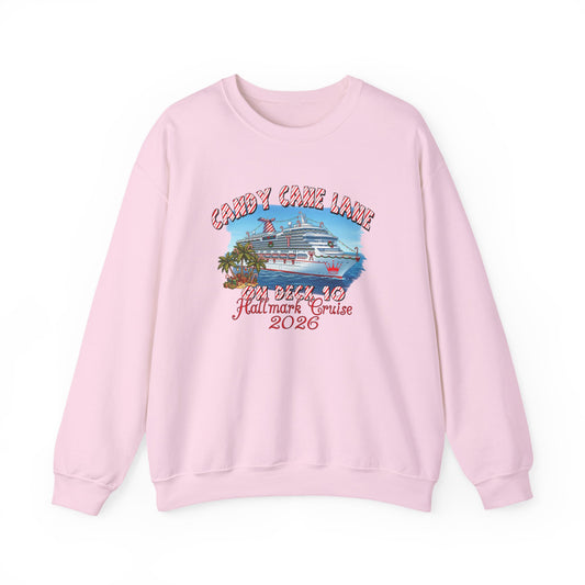 Candy Cane Lane on Deck 10 HM Cruise Crewneck