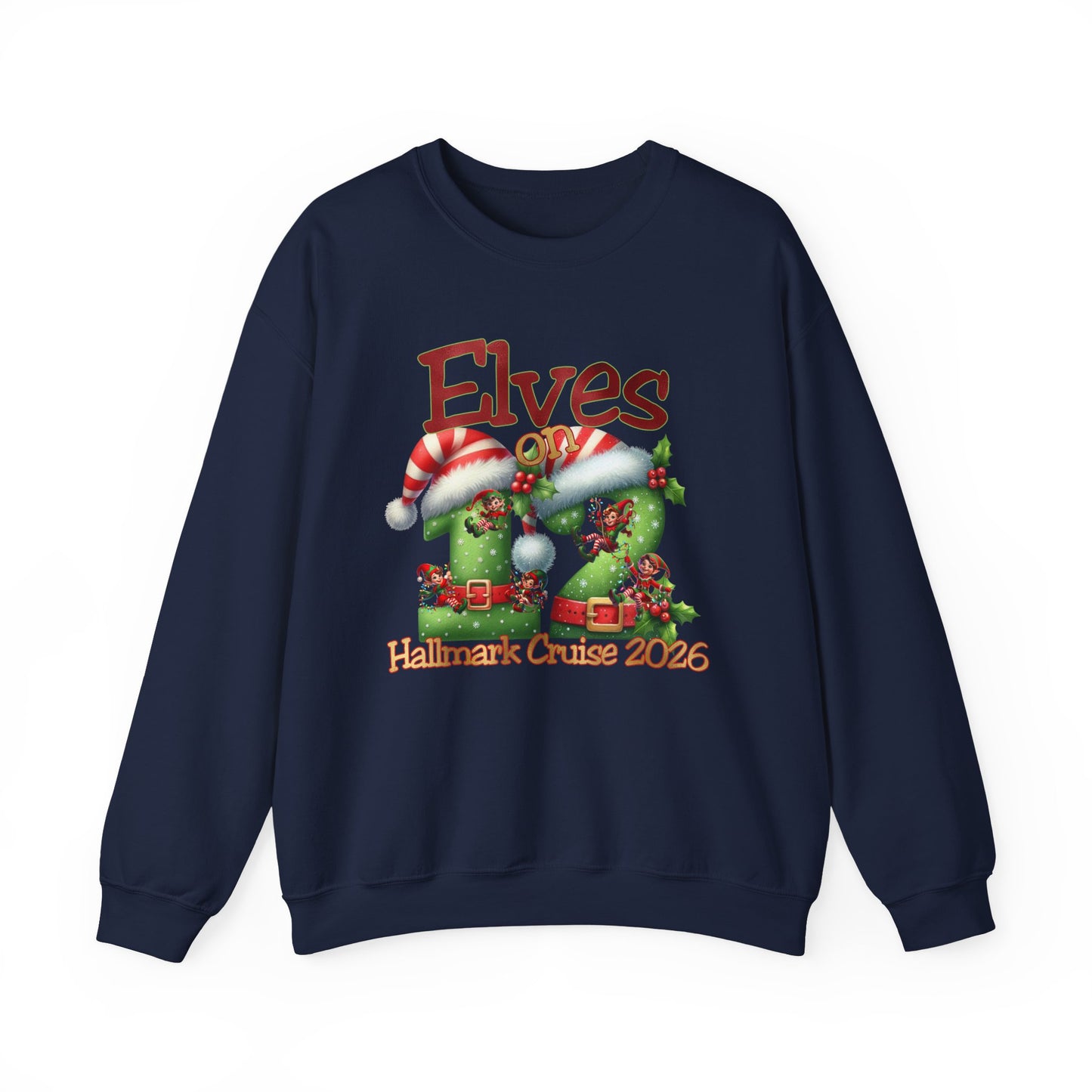 Elves on 12 HM Cruise 2026 crewnecks