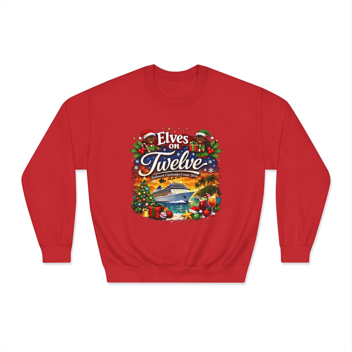 ELVES ON TWELVE HM CRUISE CREWNECK