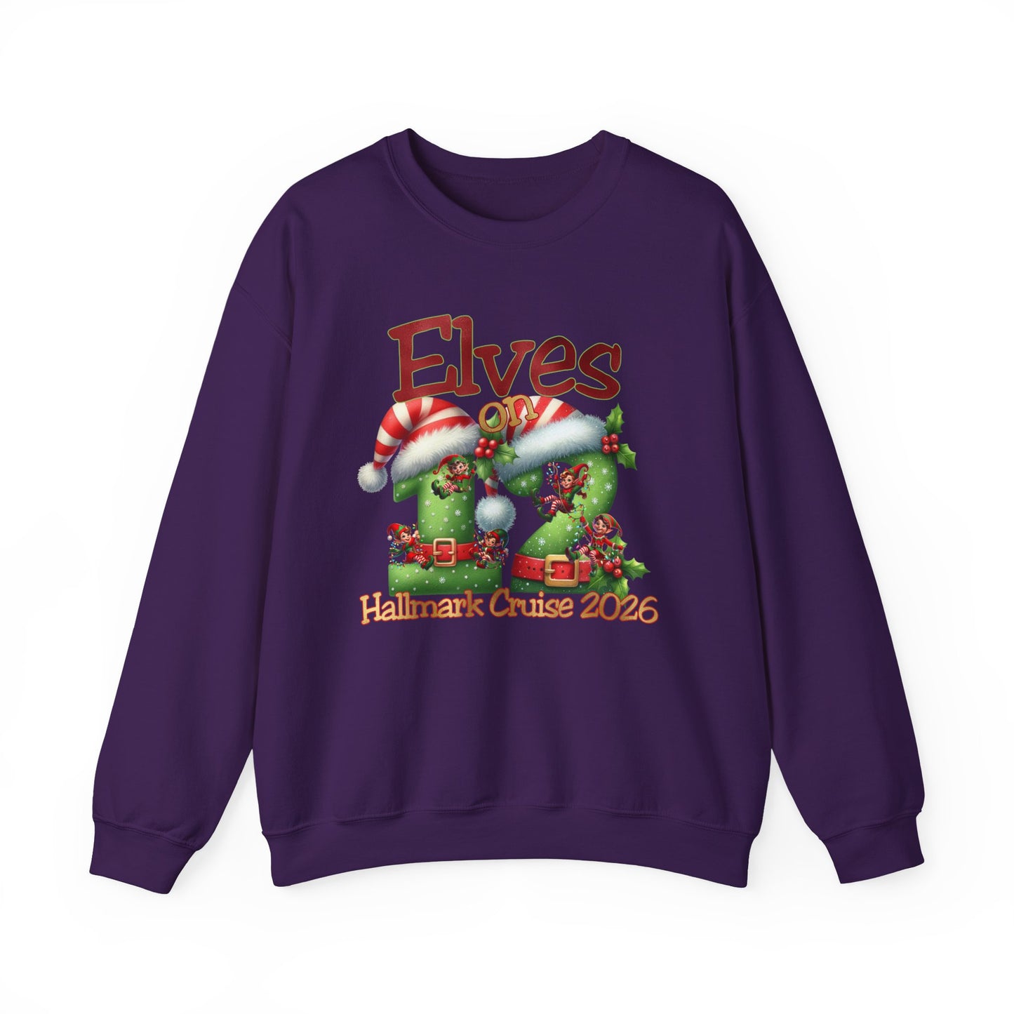 Elves on 12 HM Cruise 2026 crewnecks