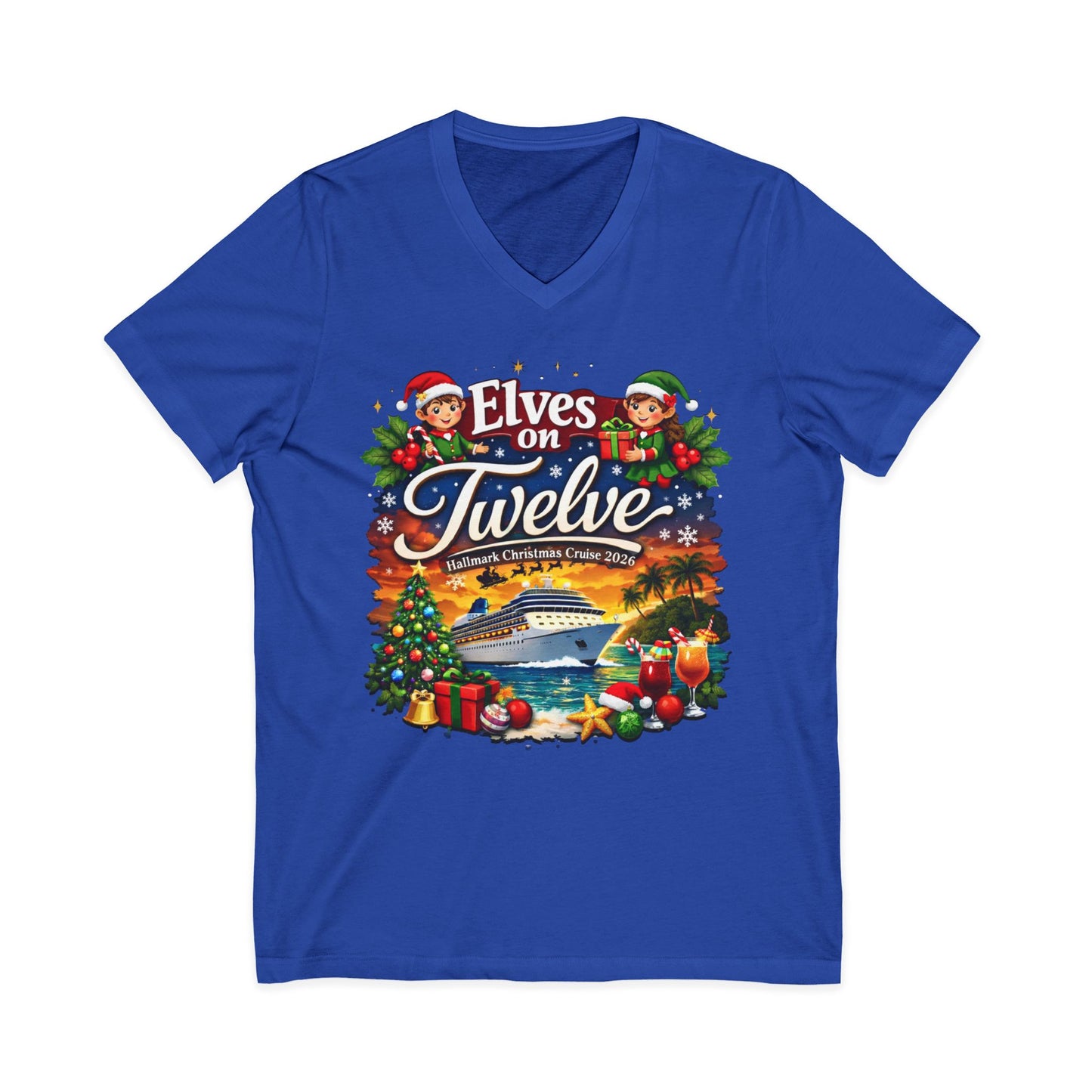 ELVES ON TWELVE HM CRUISE V-NECKS