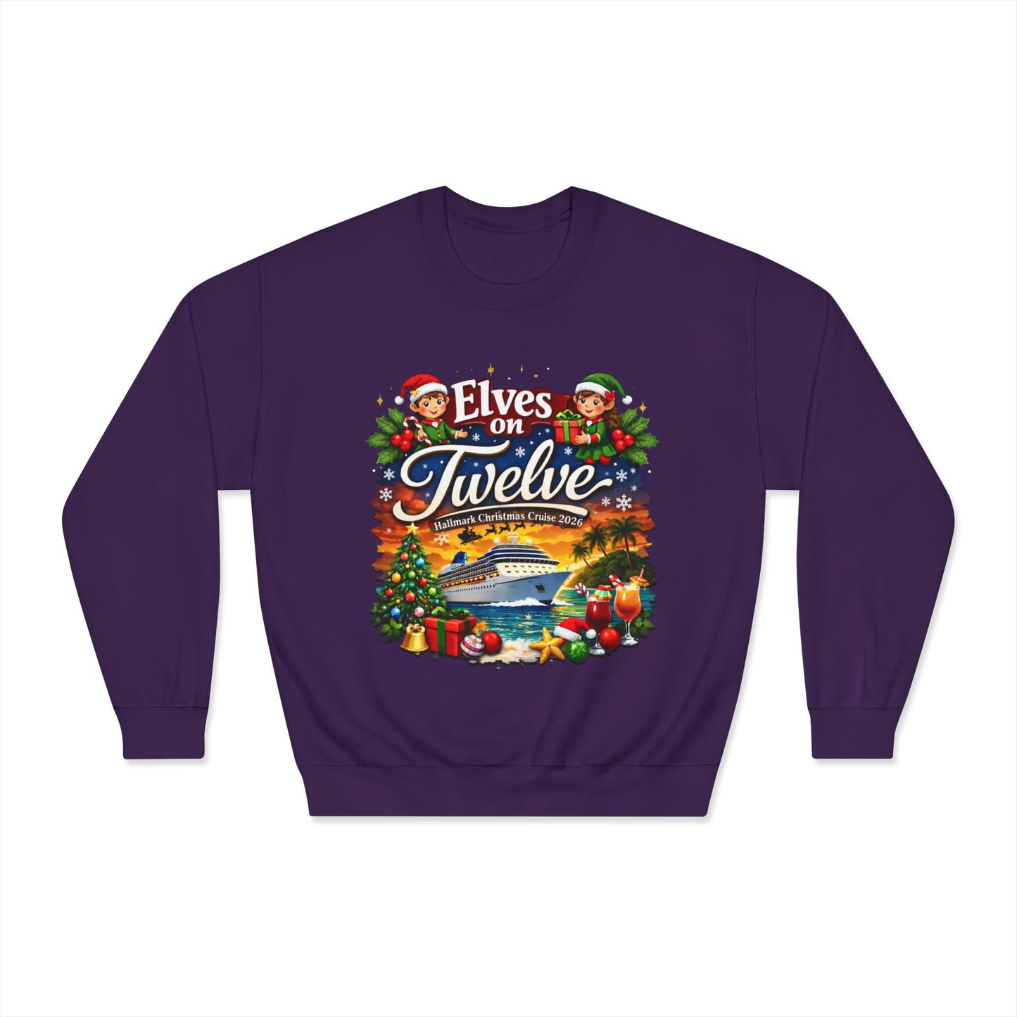 ELVES ON TWELVE HM CRUISE CREWNECK