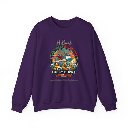 HM Christmas Cruise Surfing Lucky Ducks on 13 Crewnecks