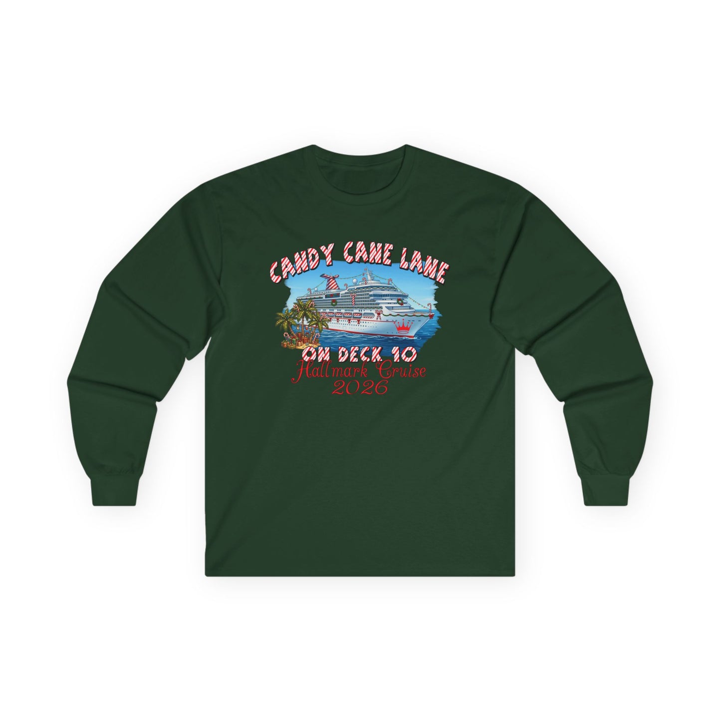 Candy Cane Lane on Deck 10 HM Cruise Longsleeve