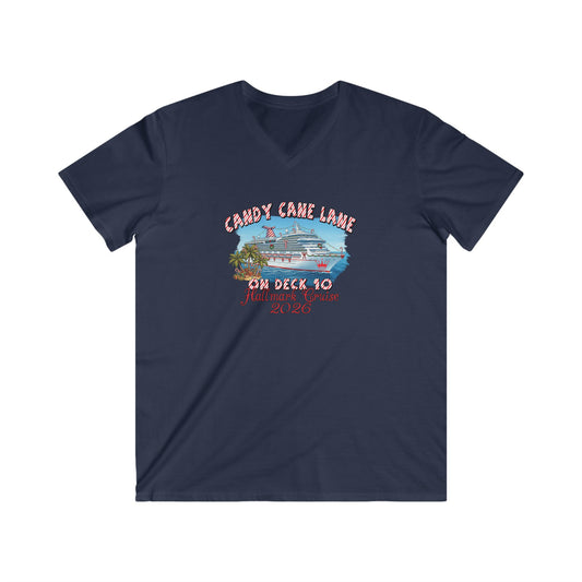 Candy Cane Lane on Deck 10 HM Cruise V-Neck