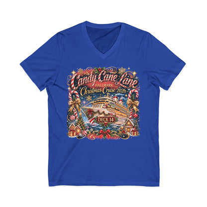 HM Candy Cane Lane Deck 14 V-Neck