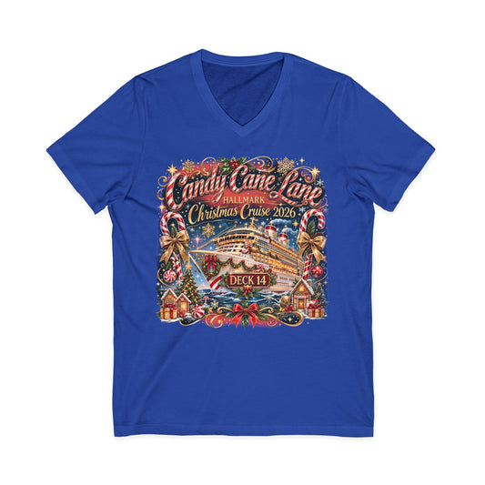HM Candy Cane Lane Deck 14 V-Neck