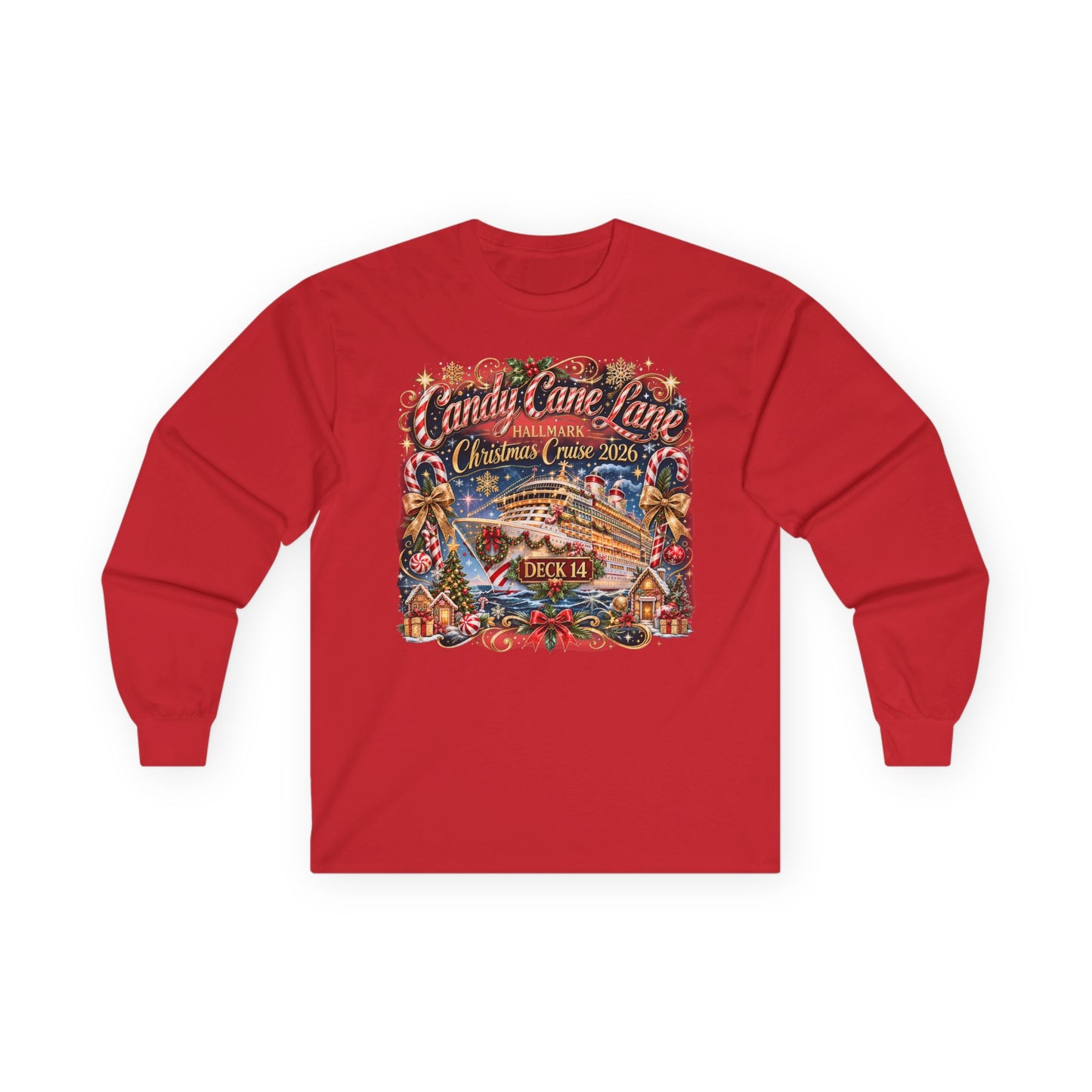 HM Candy Cane Lane Deck 14 Long Sleeve