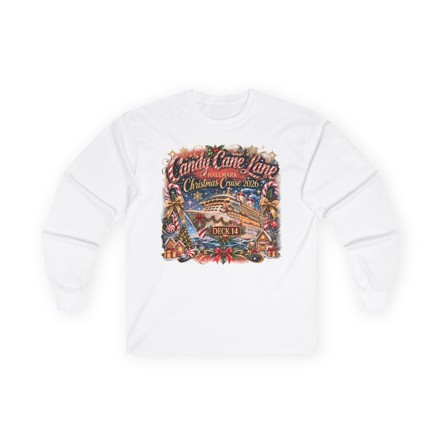 HM Candy Cane Lane Deck 14 Long Sleeve