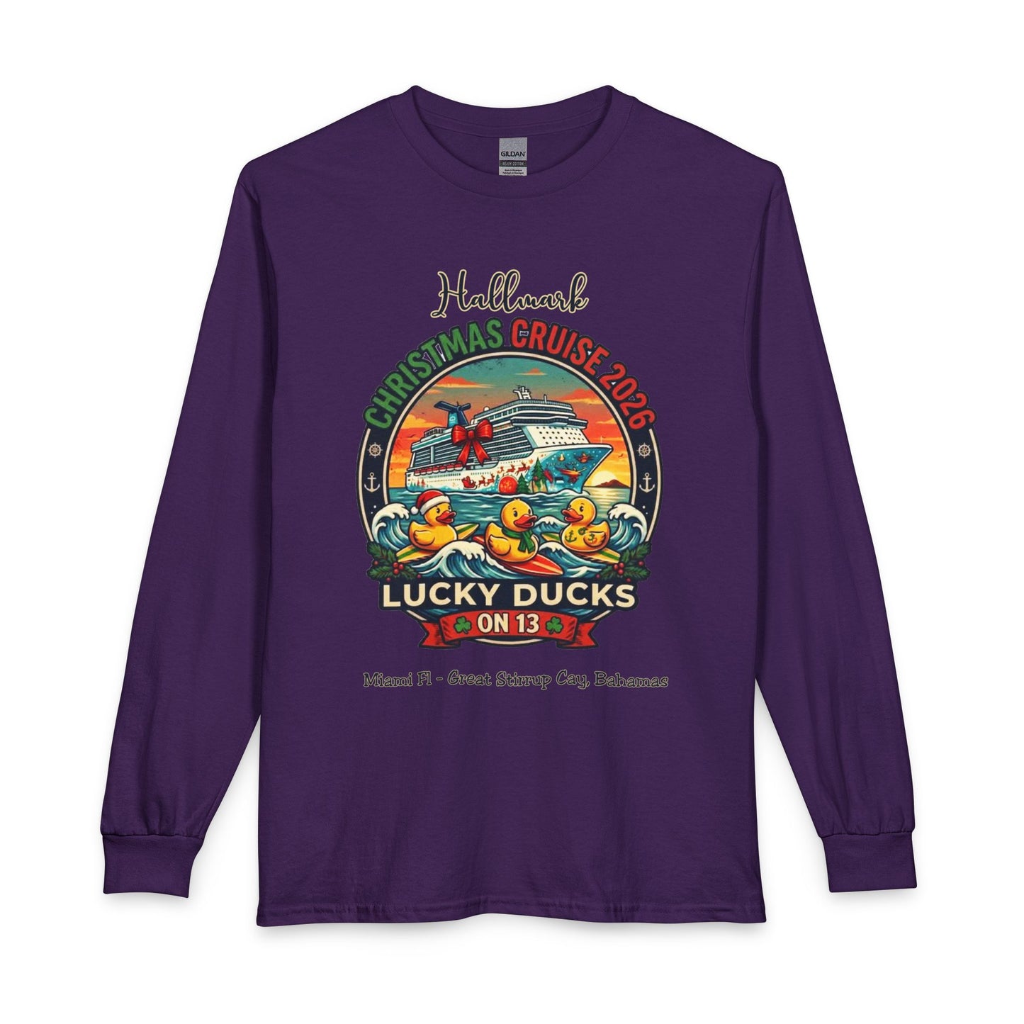 HM Christmas Cruise Surfing Lucky Ducks on 13 Long Sleeve