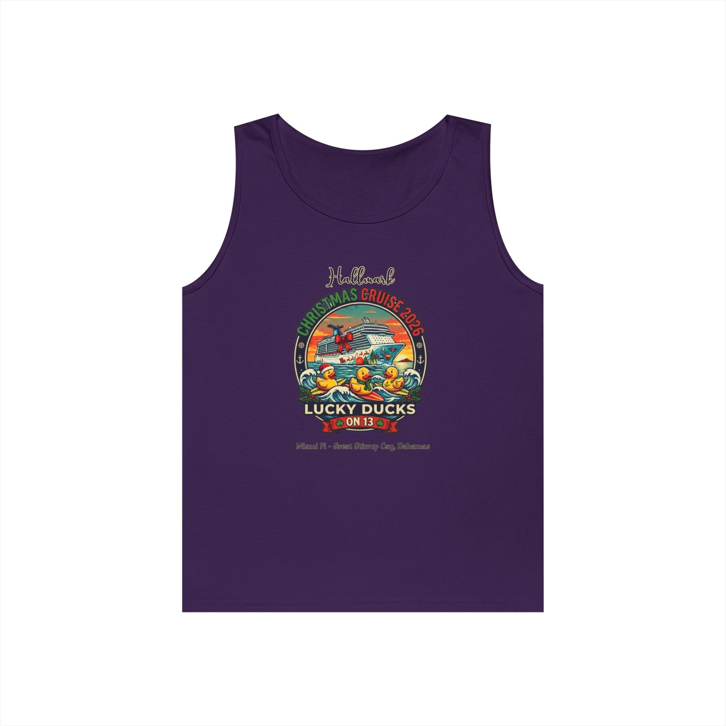 HM Christmas Cruise Surfing Lucky Ducks on 13 Tank Tops