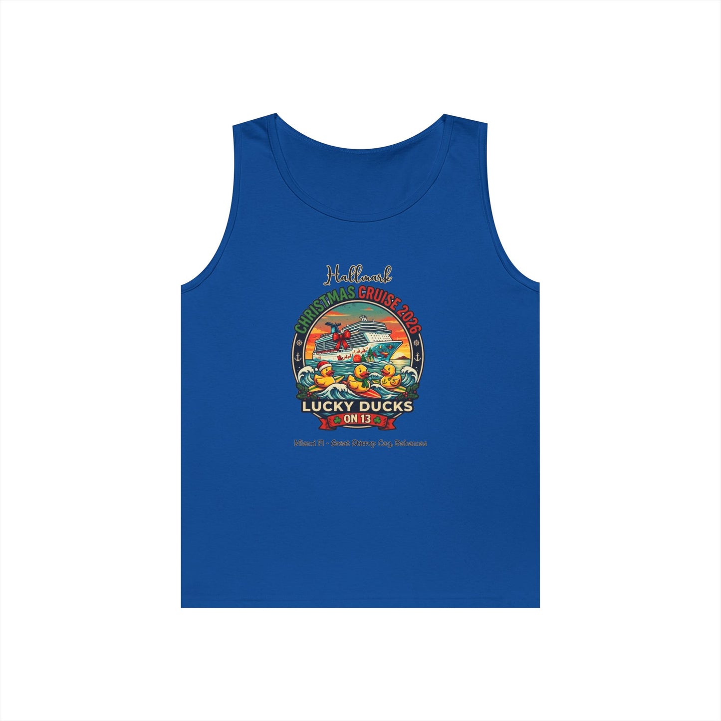 HM Christmas Cruise Surfing Lucky Ducks on 13 Tank Tops