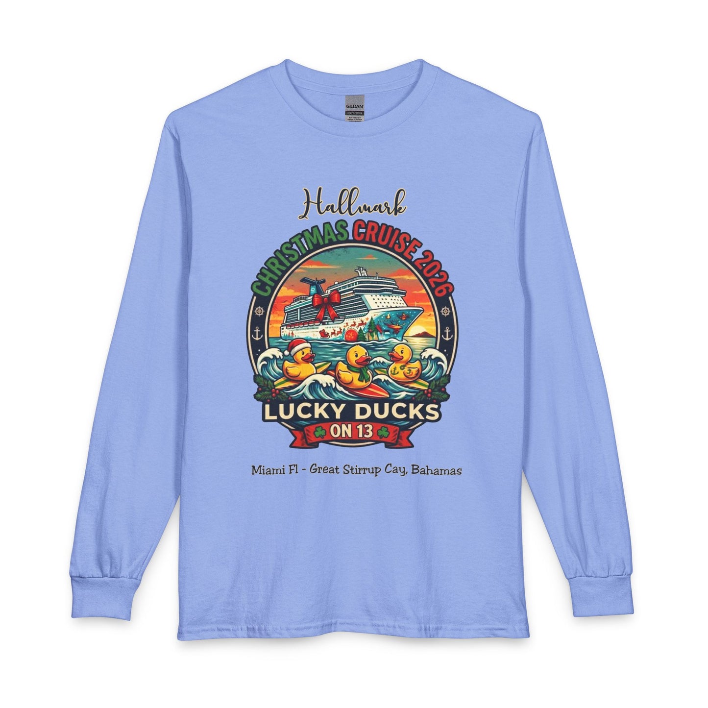 HM Christmas Cruise Surfing Lucky Ducks on 13 Long Sleeve