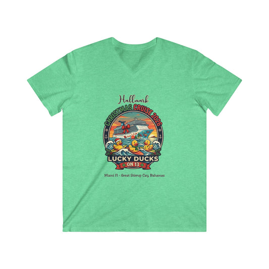 HM Christmas Cruise Surfing Lucky Ducks on 13 V-NECKS