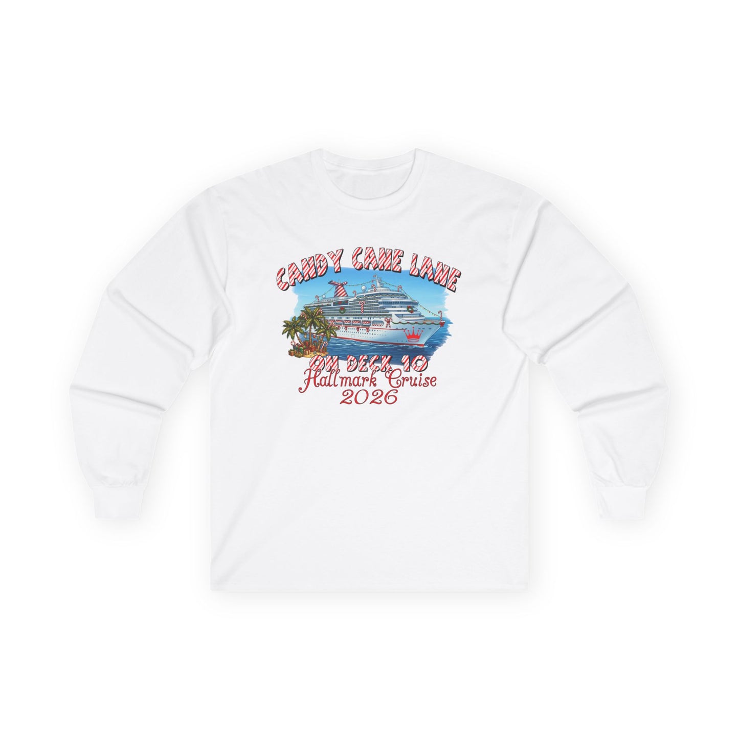 Candy Cane Lane on Deck 10 HM Cruise Longsleeve
