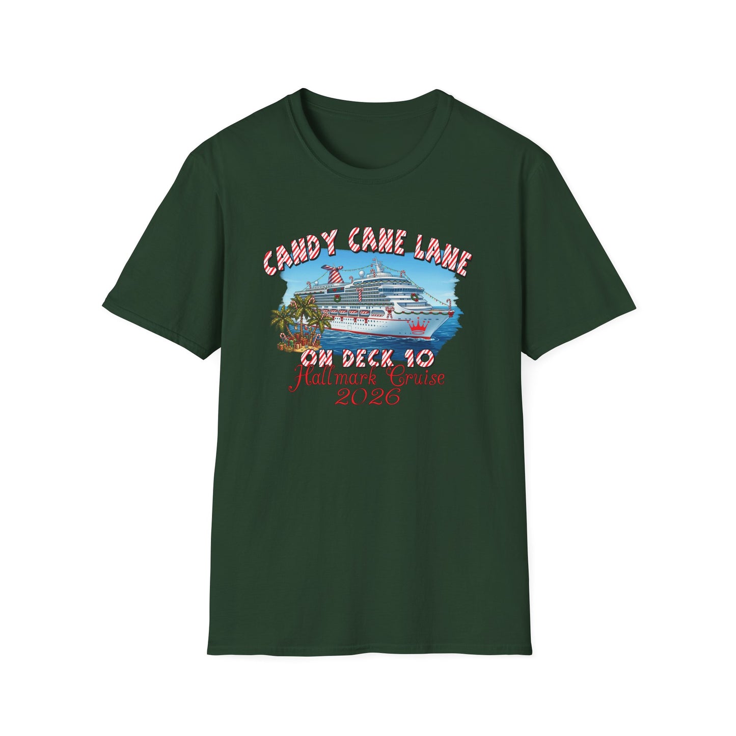 Candy Cane Lane on Deck 10 HM Cruise Tee