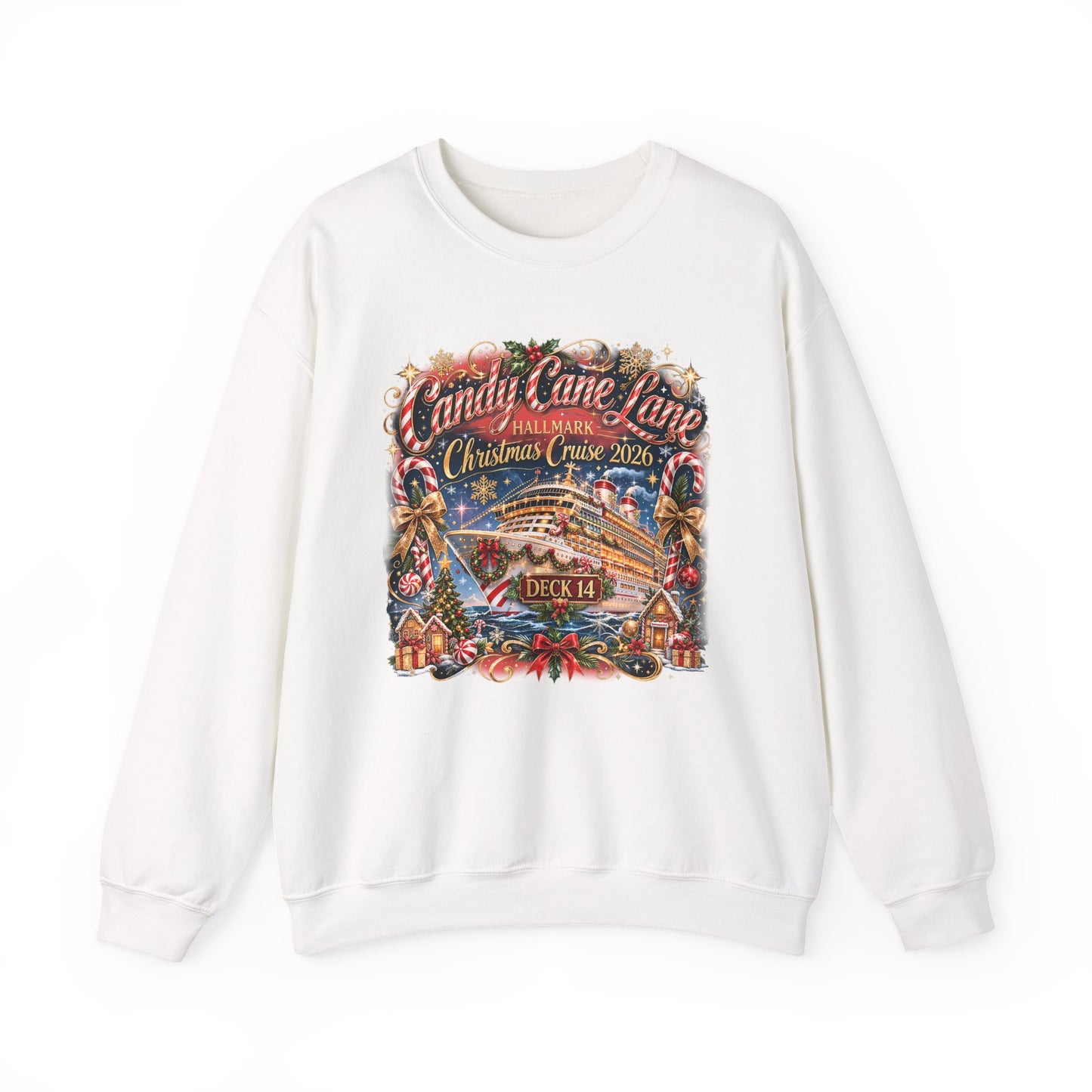 HM Candy Cane Lane Deck 14 Sweatshirt