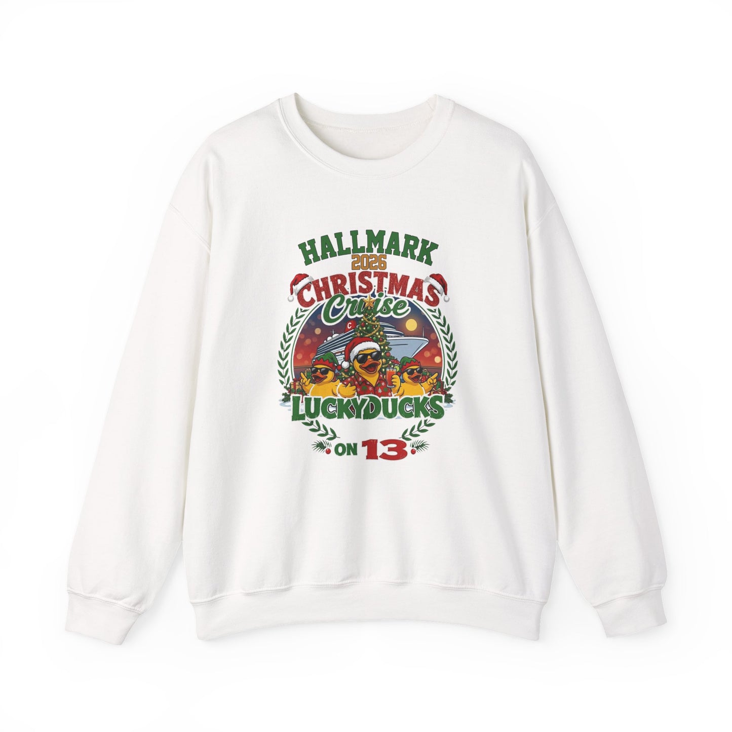 HM Christmas Cruise Lucky Ducks on 13 Crewneck