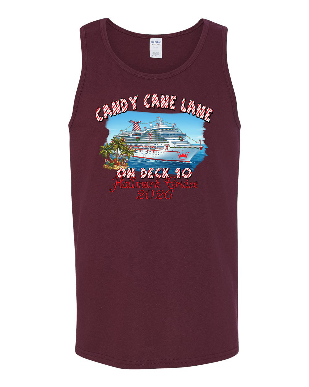 Candy Cane Lane on Deck 10 HM Cruise Tank