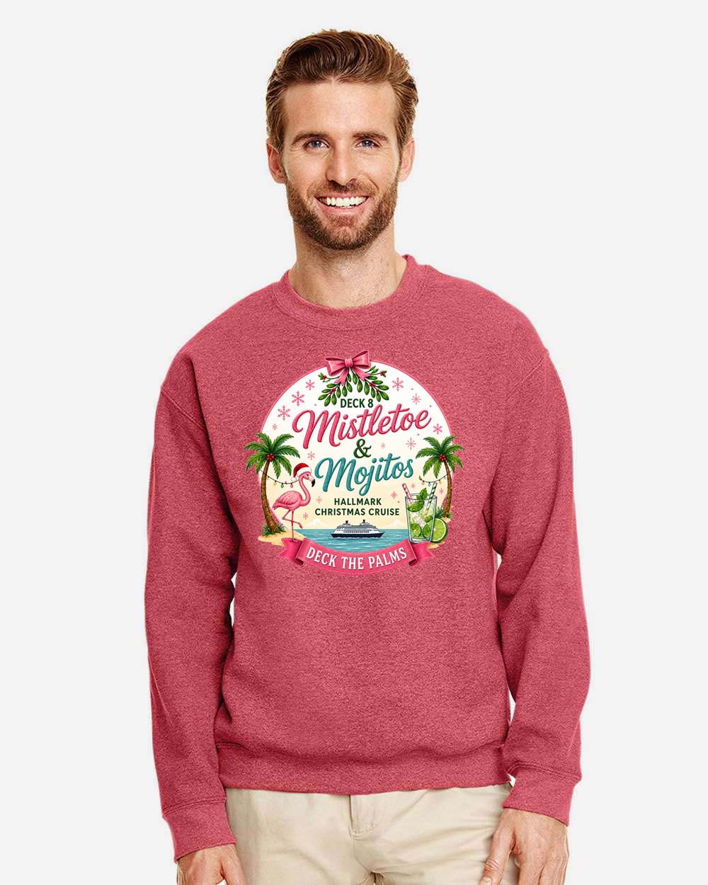 HM Mistletoe & Mojitos Deck 8 Sweatshirt