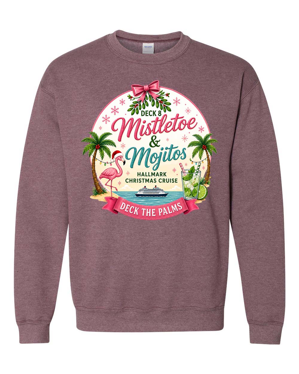 HM Mistletoe & Mojitos Deck 8 Sweatshirt
